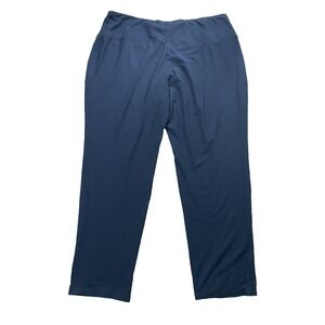 J. Jill Wearever Collection Smooth Fit Slim Leg Pants Size 3X‎ Navy Blue